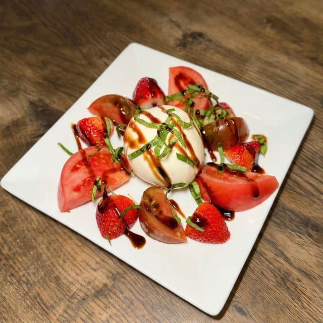 Strawberry Tomato Burrata.