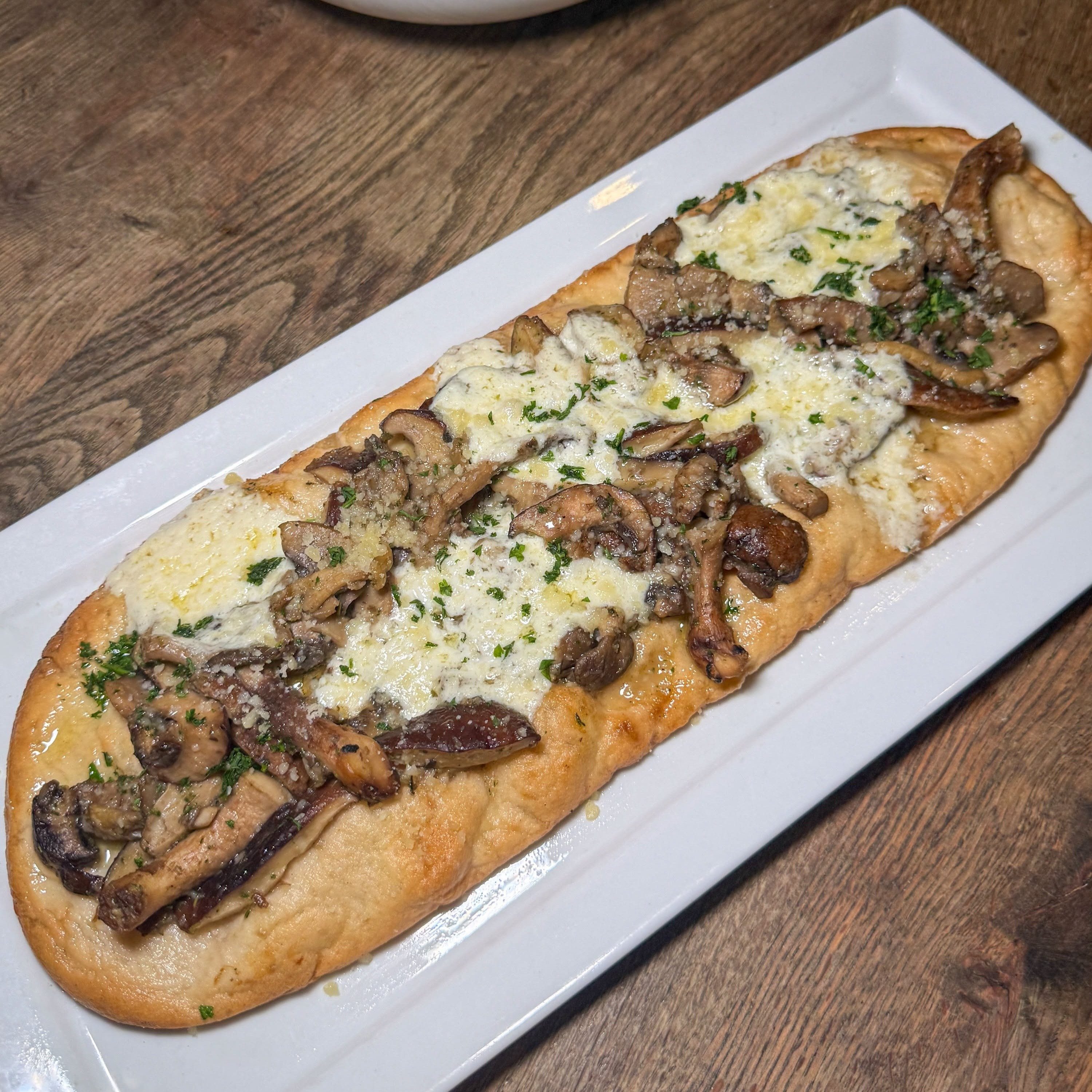 Wild Mushroom Truffle Flatbread.