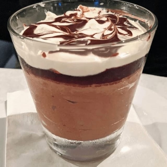 Belgian Dark Chocolate Mousse.