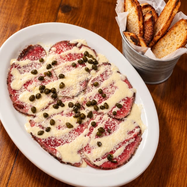 Snake River Wagyu Carpaccio.